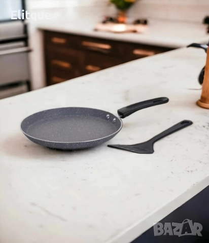 Тиган за палачинки с шпатула Oliver Voltz, 24/26 см., Мраморно покритие, Индукция