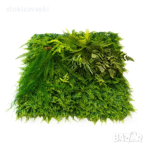 Зелено декоративно пано, модел 5013, 100*100см, снимка 1