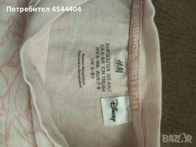 5 детски памучни блузки с мотиви , снимка 9 - Детски Блузи и туники - 53111886