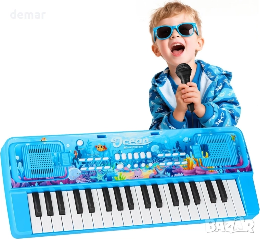 37-клавишно детско пиано, музикална играчка за деца 3-8 години