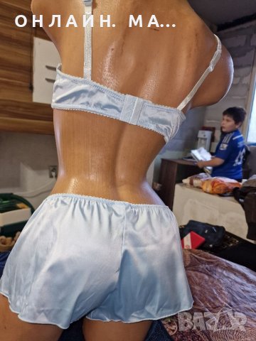 Сатенен комплект X-LARGE /L.XL, снимка 6 - Корсети, бюстиета, топове - 39046671