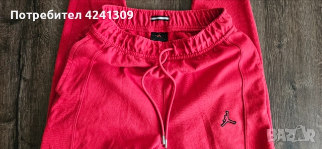 Мъжко долнище Jordan, цвят - червен, размер M, снимка 2 - Спортни дрехи, екипи - 52184127