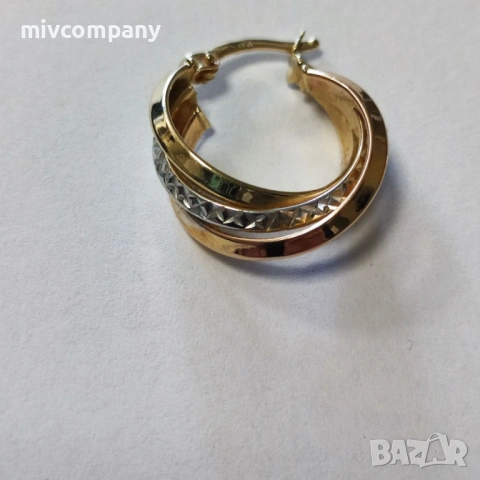 Златни обеци 2.78гр., снимка 2 - Обеци - 53799665