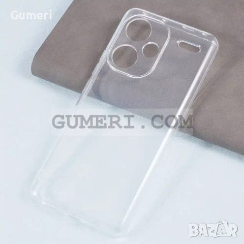 Силиконов Гръб Със Защита За Камерата За Xiaomi Redmi Note 13 Pro+, снимка 3 - Калъфи, кейсове - 44934002