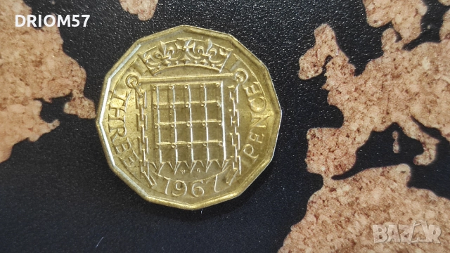 Монети Великобритания-5 бр.› Кралица Елизабет II (1963-1967), снимка 9 - Нумизматика и бонистика - 51474770