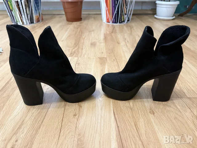 Черни дамски боти, снимка 6 - Дамски боти - 56254708