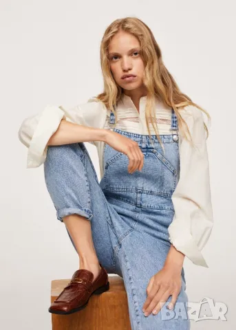  MANGO Дамски дънков гащеризон 