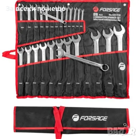 Комплект звездогаечни ключове 6 - 36 мм 25 части Forsage
