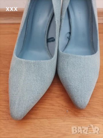 Bershka деним обувки, снимка 7 - Дамски обувки на ток - 51300359