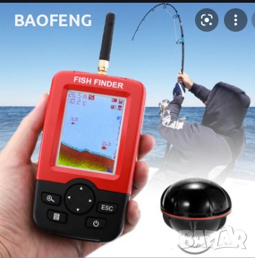 %Промо Нови Fish Finder XJ-01 Ultra безжичен ехолог Сонар за откриване на рибни пасажи гаранция 12м, снимка 15 - Въдици - 41666305