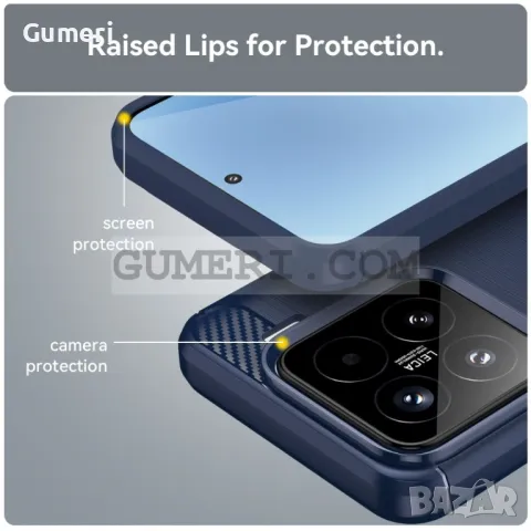 Xiaomi 15 - Противоударен Силиконов Гръб - Карбон, снимка 7 - Калъфи, кейсове - 50044221