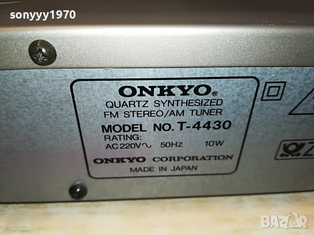 ONKYO T-4430 MADE IN JAPAN 2903221103, снимка 13 - Ресийвъри, усилватели, смесителни пултове - 36266627