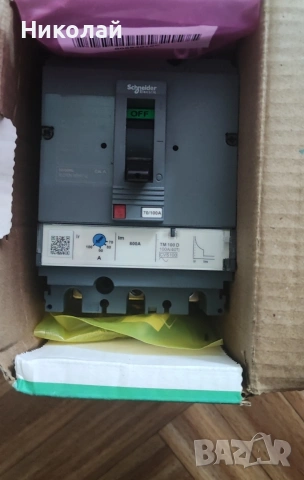 Автоматичен прекъсвач Schneider 100А, снимка 2 - Резервни части за машини - 53428096