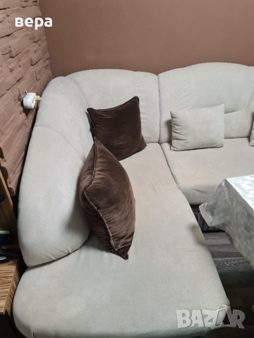 Продавам  ъглов  разтегателен диван, снимка 2 - Дивани и мека мебел - 36185700