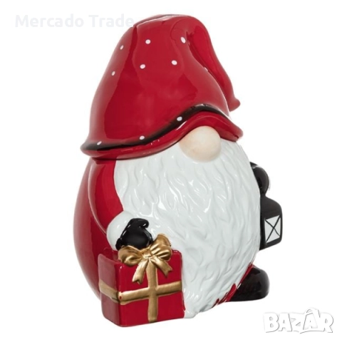 Коледен буркан за бисквитки Mercado Trade, Джудже, снимка 3 - Кутии за храна - 52462816