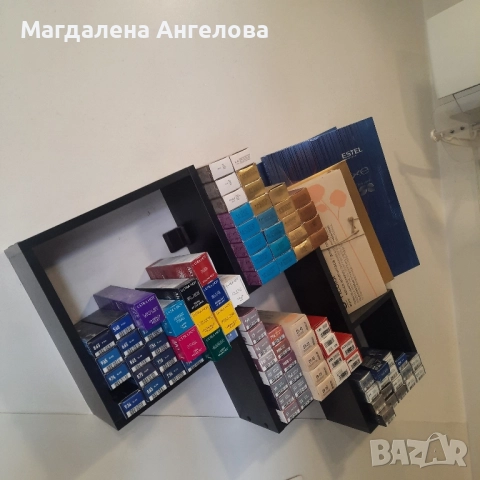 Дървени черни стелажи , снимка 2 - Стелажи и щандове - 51971812