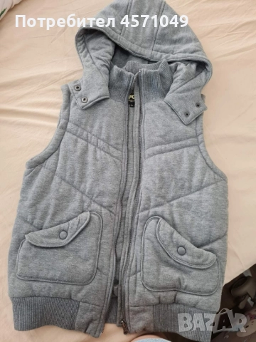 Дебел сив елек, снимка 2 - Елеци - 51458019