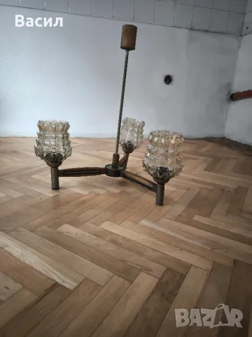 ретро полилей лампа , снимка 2 - Лампи за таван - 49712313