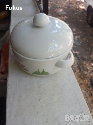 Стар малък детски супник - български порцелан, снимка 2 - Антикварни и старинни предмети - 53274006