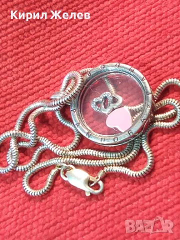 PANDORA Родиран СРЕБЪРЕН МЕДАЛЬОН ПАНДОРА ЦИРКОНИ ЕМАЙЛ и СТЪКЛО с СРЕБЪРНА ВЕРИЖКА СРЕБРО 925 26259, снимка 14 - Колиета, медальони, синджири - 49426341