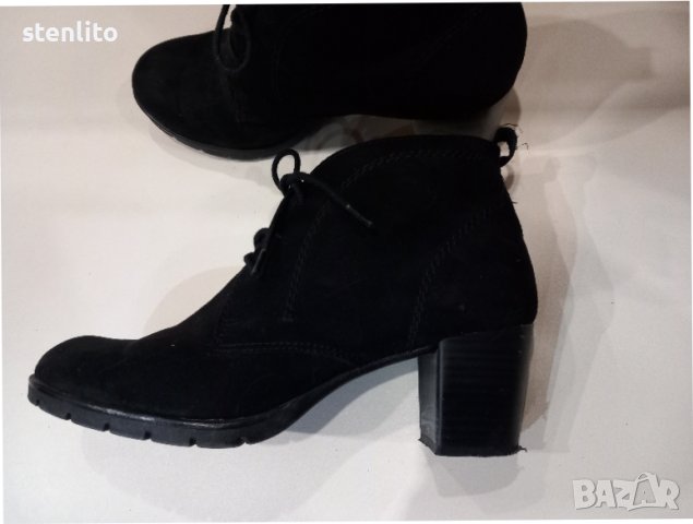 Обувки от велур на Marco Tozzi, снимка 6 - Дамски обувки на ток - 44805109