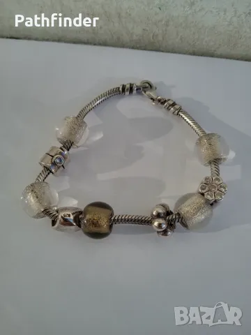 Сребърна гривна Пандора сребро 925, снимка 4 - Гривни - 47840165