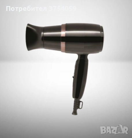 Сешоар Rosberg, 1600W, Черен/Бял, Сгъваема дръжка 2 години гаранция, снимка 5 - Сешоари - 53081638