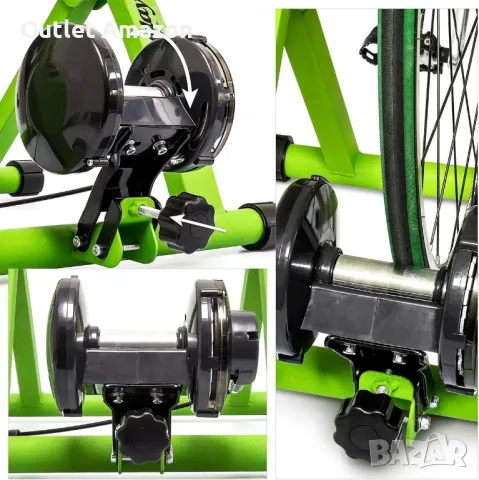 Сгъваем велосипеден симулатор Relaxdays със 7 нива на съпротивление, регулируема ролка

, снимка 6 - Аксесоари за велосипеди - 49607322