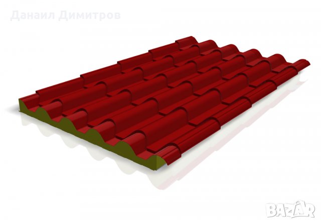 Сандвич панели тип "Керемида", снимка 2 - Строителни материали - 21432259