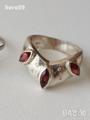 Дамски сребърни пръстени, снимка 3 - Пръстени - 41394002