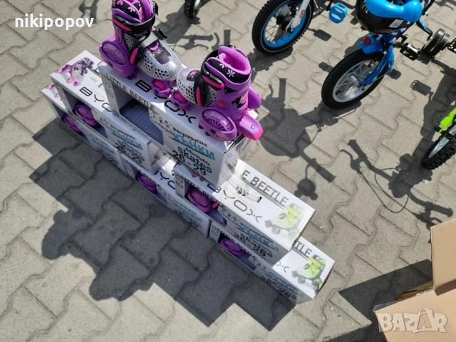 BYOX Детски кънки XS Little Beetle 26-29 Violet Girl, снимка 4 - Ролери, кънки - 53564788