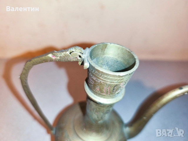 Месингова кана без капак, снимка 2 - Антикварни и старинни предмети - 52742654