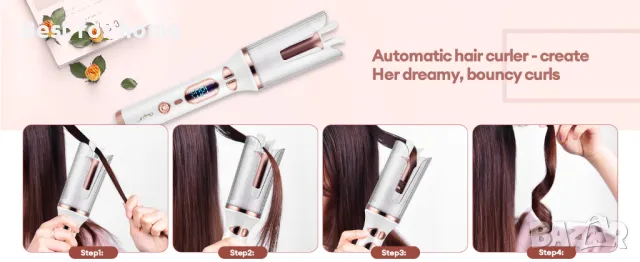 Автоматична въртяща маша за коса CkeyiN PRO- S, снимка 8 - Маши за коса - 48832054