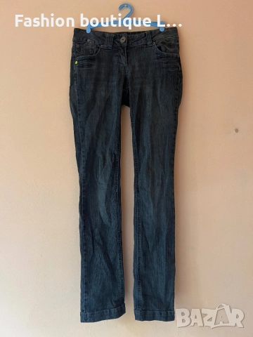 Дамски тъмно сиви дънки 36 размер и състав 99% памук 1% еластант с джобове отпред и отзад 👖👖👖