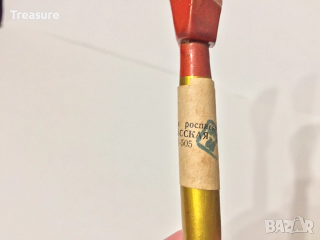 Дървена лъжица Хохлома 19 см., снимка 6 - Антикварни и старинни предмети - 40953413