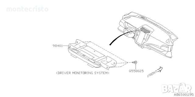 ADA Driver Monitoring System дисплей Subaru Outback BT (2019-2023г.) 98401AN00B дисплеи, снимка 7 - Части - 44367858