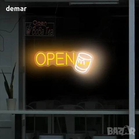 YSUIEC Whiskey Open LED неонова табела, димируема, USB захранване, снимка 6 - Лед осветление - 51373797