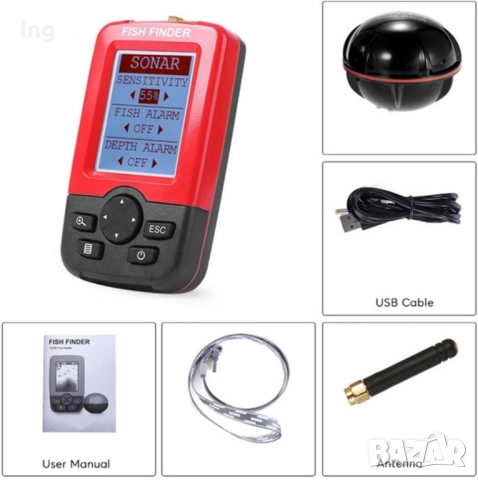 Продавам: Преносим безжичен сонарен сонар за риболов, снимка 6 - Такъми - 51453124