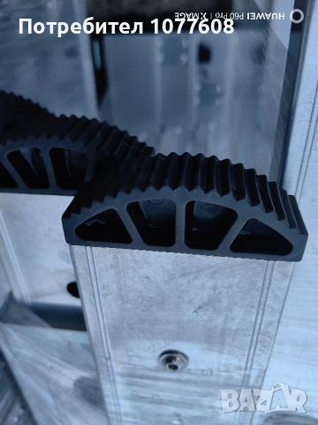 Професионална трираменна алуминиева стълба с 10 стъпала с профил на краката 22х80мм , снимка 12 - Други инструменти - 50330708