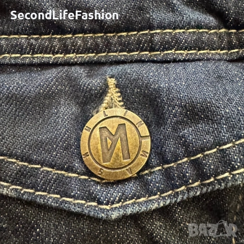 Мъжки мото елек Maskulin Moto Biker размер L дънков, снимка 3 - Якета - 53357149