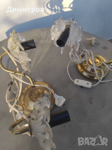 Месингови стенни лампи СССР, снимка 7 - Антикварни и старинни предмети - 52814516