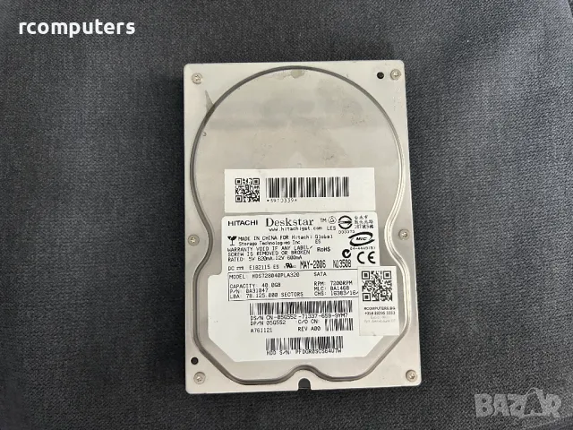 Хард диск Hitachi 40GB SATA за компютър, снимка 1