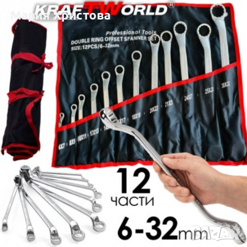 Здрав комплект ключове лули KraftRoyal 6–32 mm — прецизна, корозионно устойчива стомана за труднодос