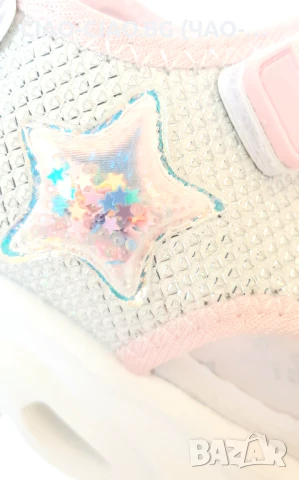 *СВЕТЕЩИ* Сандали за момиче, Бели, №24-29, снимка 5 - Детски сандали и чехли - 50890002