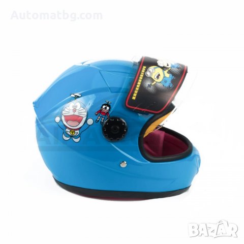 Детска каска Automat, Каска за мотор, АТВ, Мотопед, Синя, снимка 3 - Аксесоари и консумативи - 35903166