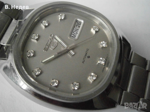 НОВ SEIKO 5, cal. 6309-5160, 17 jewels, Japan! Кристали на индексите!, снимка 3 - Мъжки - 53230361