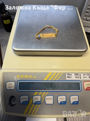 75€/ГР Бебешка златна гривна, снимка 6 - Гривни - 56309890