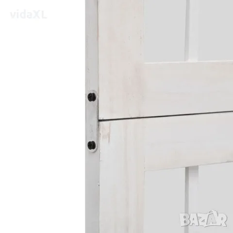 vidaXL Разделител за стая, 6 панела, бял, дърво пауловния масив, снимка 6 - Паравани - 56147347
