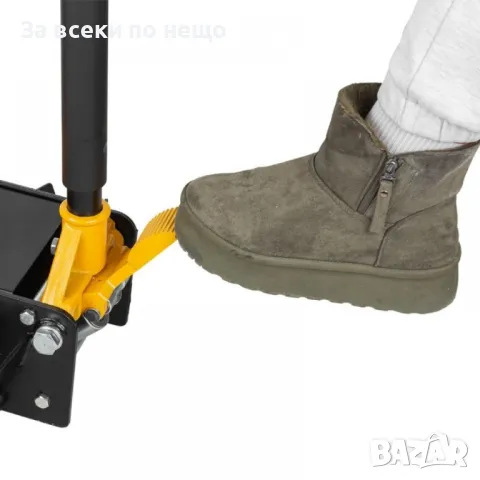 Нископрофилен крик крокодил 5 тона с две помпи и педал 90 - 550 мм JCB, снимка 5 - Други инструменти - 50335067