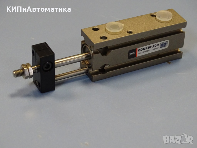 пневматичен цилиндър SMC CDUK10-20D + 2 сензора SMC D-97 indicator, снимка 5 - Резервни части за машини - 44601742
